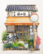 水彩小屋系列～ by... - @大神手绘作品的微博 - 微博