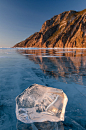 Ice of lake Baikal