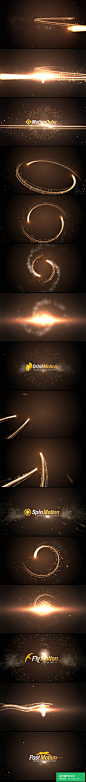 视频/光 动感光线 logo Videohive Streaks Logo Sting Pack