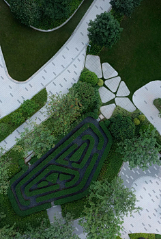 三角形花园办公空间,广州 · 汇金中心 / 广亩景观 – mooool木藕设计