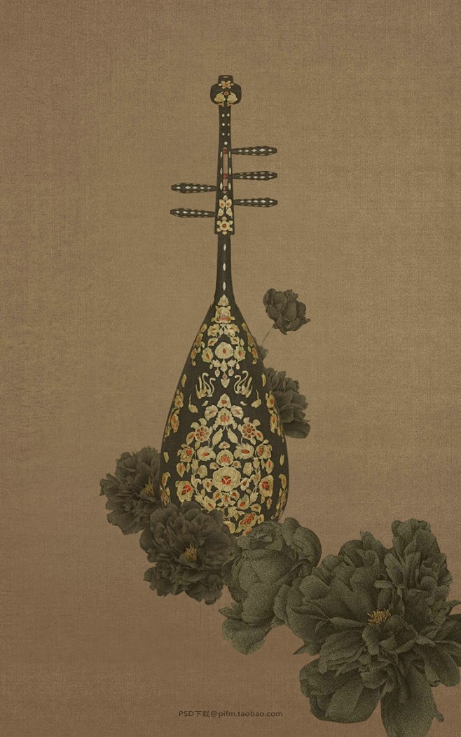 PSD可下载#中国风##工笔画##工笔画...