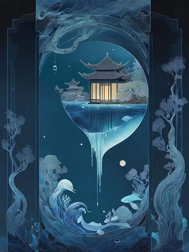 国风｜海上升明月-花瓣网
