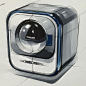 소형 세탁기(Small Washing Machine) www.skeren.co.kr #markertechnique #ideasketch #productdesign #productsketching #washingmachine #rendering #세탁기 #제품디자인 #제품스케치 #제품렌더링 #세탁기스케치: 