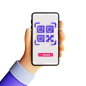 Qr Code Scan 3D Illustration