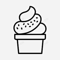 圣代糖果纸杯蛋糕图标 设计图片 免费下载 页面网页 平面电商 创意素材