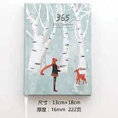 2018日式小清新365天彩页手帐本笔记本日程日记本手账本记事本子-淘宝网