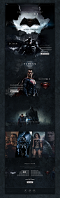 Batman vs Superman Website Concept : A speculative concept for the new Batman vs Superman film.