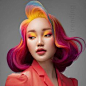 其中包括图片：Image in Hair collection by Jasmine Tea on We Heart It
