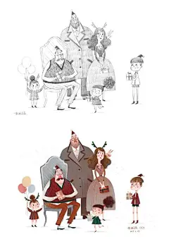 要保持一颗珍贵的童心呀~ by ·@一颗豌豆蓝   #爱插画爱生活# ​​​​