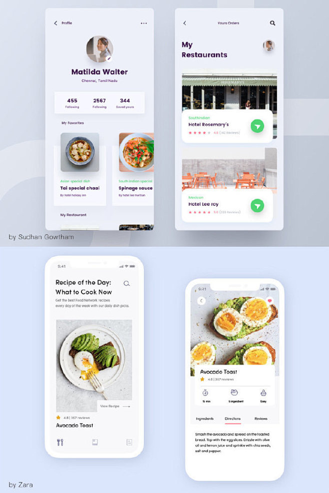 看完这组美食类 App 界面，感觉今天的...