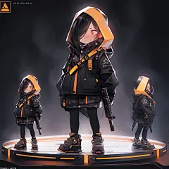 超帅气的盲盒IP人物设计
