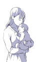「「赤ちゃんの抱き方を考える。」」/「toshi」の漫画 [pixiv]