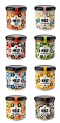 Helt蜂蜜罐包装-为了区分风味，每罐都含有独特插图和图示，特别是蜜蜂采集的花蜜和花朵-丹麦Arhoj设计师作品 #采集大赛#