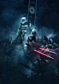 501st Legion: Vader's Fist VS Space Cockroaches 4, Guillem H. Pongiluppi : The combat has been bloody and cruel… The 501 has fought with honor, but has fallen together with the creatures. There are only two figures standing: The inquisitor and the brave c