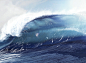 The wave : Here is an inhouse project i did for Threedee agency simulating some nice rolling wave fully CGI. First attempt done in realflow but it was too heavy to compute so i ended up modeling the wave by hand in maya and playing with a lot of pass to g