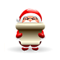 雪人和圣诞老人PNG图标 256x256 #采集大赛#