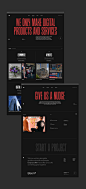 agency editorial grid landing page Layout modern type typography   UI/UX Website