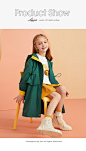 [S]LAVI女童风衣2020春季新款儿童中大童英伦中长款洋气外套-tmall.com天猫