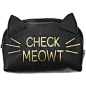 Check Meowt Cosmetic bage ❤ liked on Polyvore featuring beauty products, beauty accessories, bags & cases, bags, accessories, cosmetic bag, travel kit, cat makeup bag, makeup purse and make up bag: 