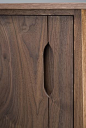 handle // black walnut // Eben Blaney Furniture