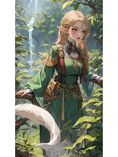 角色壁纸002 埃尔维莎：精灵游侠 - 小红书