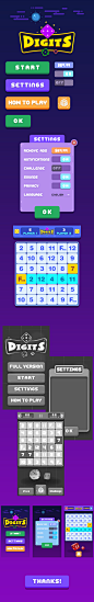 Digits Board Game Design : Digits Board Game Design