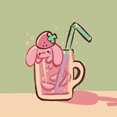 #草莓兔# 
之前很多朋友说很希望有草莓兔的头像，就画了，喜欢的话可以用来当头像。
草莓兔这套表情包上架以来超过了内心理想的下载量，真的谢谢大家的支持，衷心感谢每一个下载了这套表情包的人  (((o(*ﾟ▽ﾟ*)o))) ​​​​