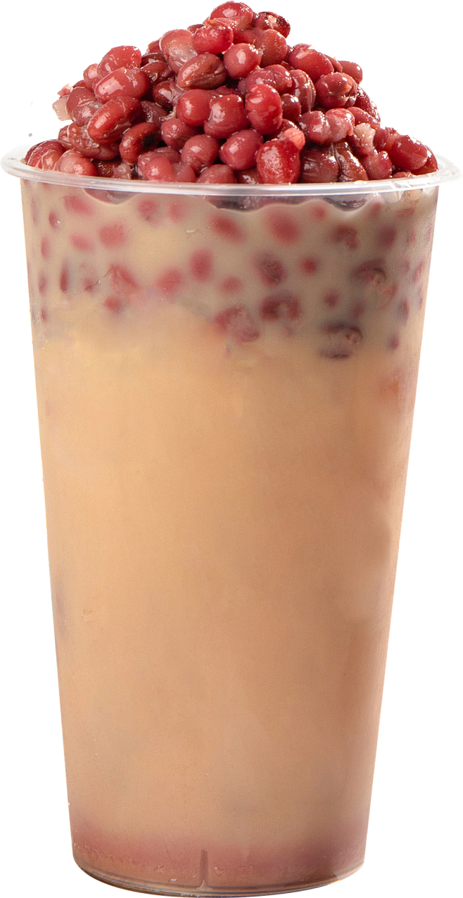 红豆奶茶png免扣