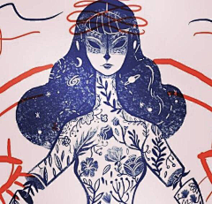 Ml萌面潮人采集到插画-质感