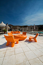 Slide Low Lita seats by Paola Navone and BotOne table by Fabio della Fiorentina