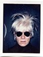 安迪·沃霍尔（Andy Warhol），《安迪·沃霍尔（Andy Warhol），宝丽来自画像在恐惧假发中》，1986年，《树篱》项目