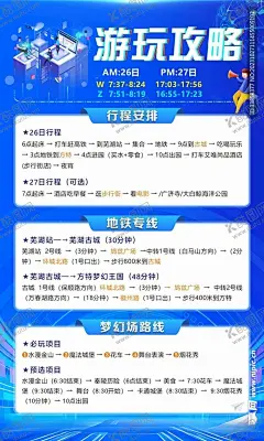 游玩攻略海报 【酷图网】旅游,游玩,攻略,行程安排,写真,海报