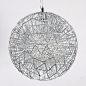 北欧风格创意水晶球吊灯圆形客厅 简约现代设计师艺术铝灯具餐厅