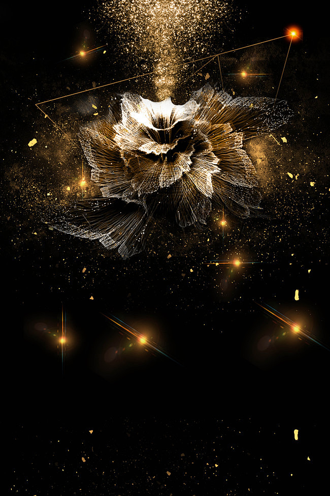 黑色简洁大气海报背景素材