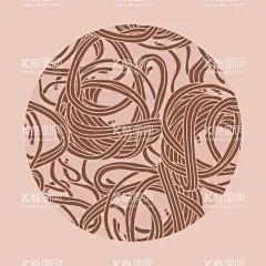 手绘面条  - 源文件下载【酷图网】手绘插画,版画,手绘面条,面条,线条,食物,早餐,米粉,线描