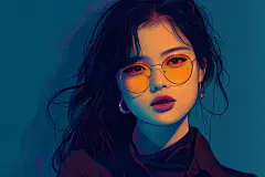 创意年轻人人物形象插画
