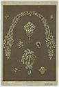 奢华珠宝 | 设计
古董手绘稿，1800s[心]
tag：艺术，首饰，图集；来源：pinterest