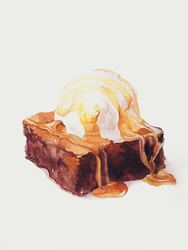 甜品插画-蜂蜜厚多士-大瞿ava  <a...