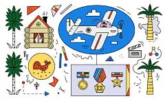 原创设计超话 一组几何主题插画设计欣赏！
via：Natasha Dzhola ​​​​