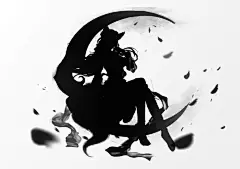 水墨风武侠人物素材