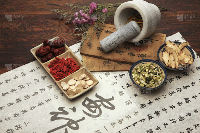 中医,下午茶,桌子,水平画幅,书法,无人...