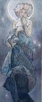 慕夏（mucha）——《月亮与星星》1902 ​​​