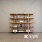 新中式 书架 博古架 书柜 装饰 陶瓷3D模型