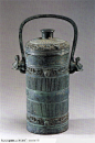 中华传统-圆柱形青铜壶