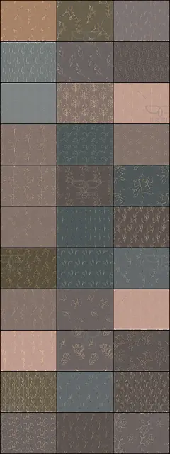 华丽时尚优雅手绘线条花卉四方连续图案包装印花底纹AI矢量图素材-淘宝网