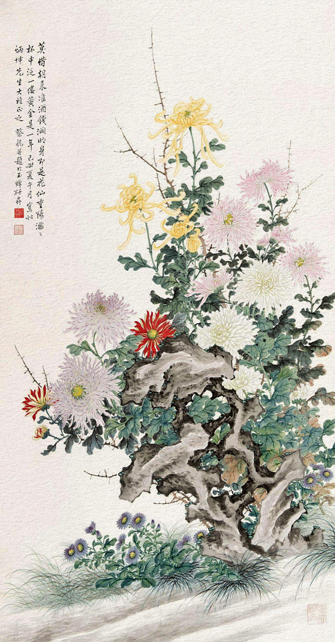 菊花，国画，艺术，中国画，中国风