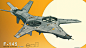 F-145 sketch, Paul Chadeisson : Another line practice! low gravity aircraft, that can also maneuver in space