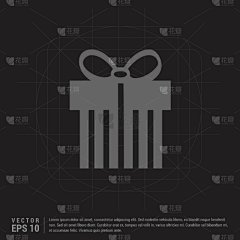 包装纸,计算机图标,华丽的,事件,周年纪念,礼物,问候,爱,剪影