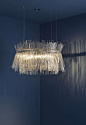 Original design chandelier / crystal - RONDO FANO by Isabel Hamm - Buschfeld Design