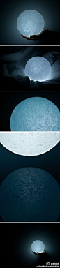 "the moon”灯具，由设计师eisuke tachikawa设计